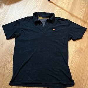 Aviator Nation Men Black Polo Shirt size L
